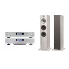 Rotel A11 , CD11 Tribute (Silver)  & Bowers & Wilkins 603 S2 Anniversary Edition (White)