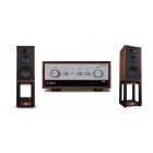 Leak Stereo 130 & Wharfedale Linton with Stands (Walnut)