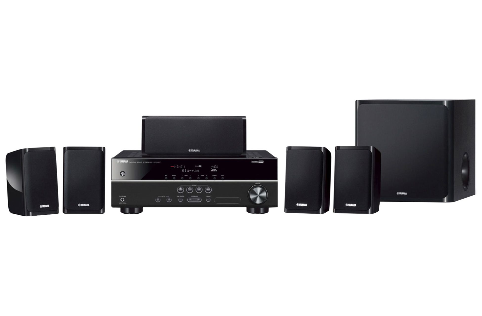 Yamaha YHT1840 (Black) 5.1 Package System inc Speakers excluding DVD Player