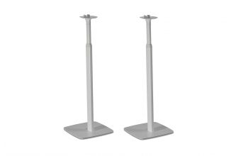 Flexson Adjustable Floor Stands Pair for Sonos One, PLAY 1 and One SL (White)