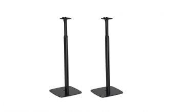 Flexson Adjustable Floor Stands Pair for Sonos One, PLAY 1 and One SL (Black)