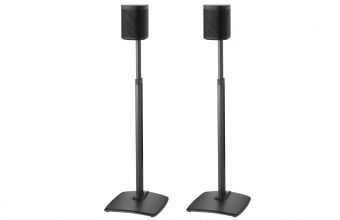 Sanus Adjustable Speaker Stand Pair for Sonos One, PLAY 1 and PLAY 3 (Black)