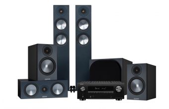 Denon AVC-X3700H, Monitor Audio Bronze 200, C150, 50 & W10 6G (Black)