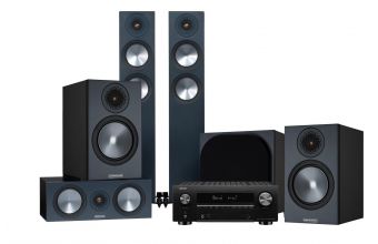 Denon AVC-X3700H, Monitor Audio Bronze 200, C150, 100 & W10 6G (Black)