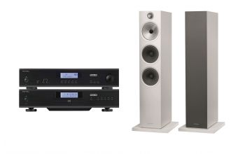 Rotel A11 , CD11 Tribute & Bowers & Wilkins 603 S2 Anniversary Edition (White)