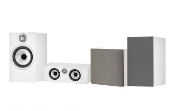 Bowers & Wilkins 607 S2 & HTM6 S2 Anniversary Edition with ASW608 (White)