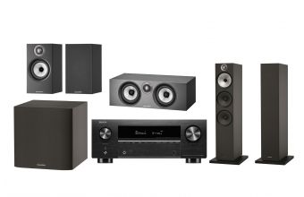 Denon AVC-X3800H, Bowers & Wilkins 603 S2, 607 S2 & HTM6 S2 Anniversary Edition with ASW610 (Black)