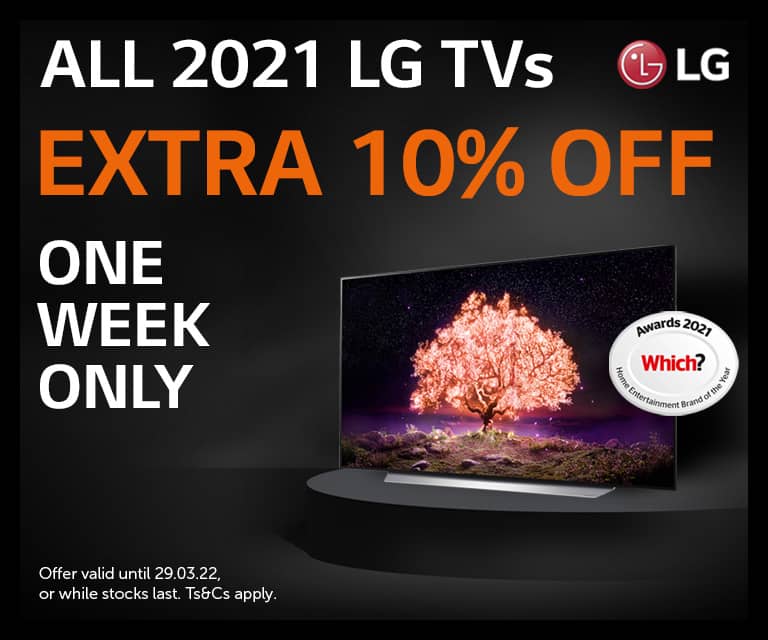 LG 10% off TVs