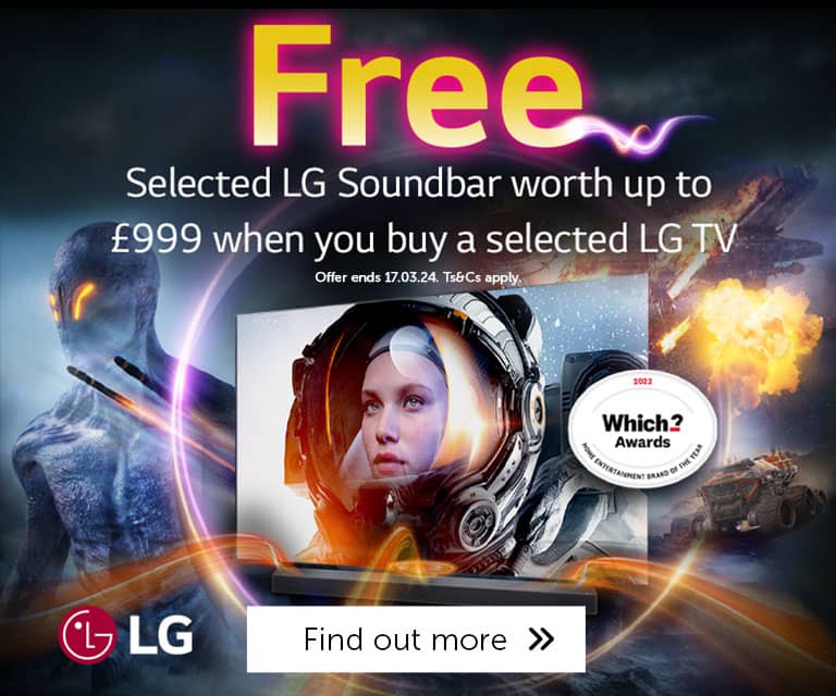 Free LG soundbar with selected TVs