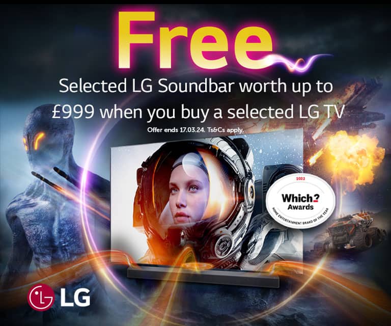 Free LG soundbar with selected TVs