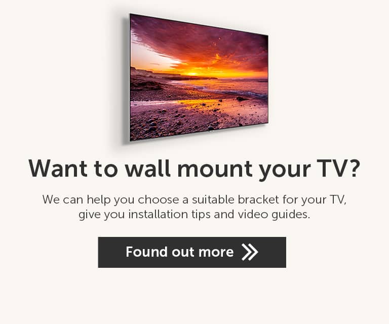 Want to wall mount your TV?