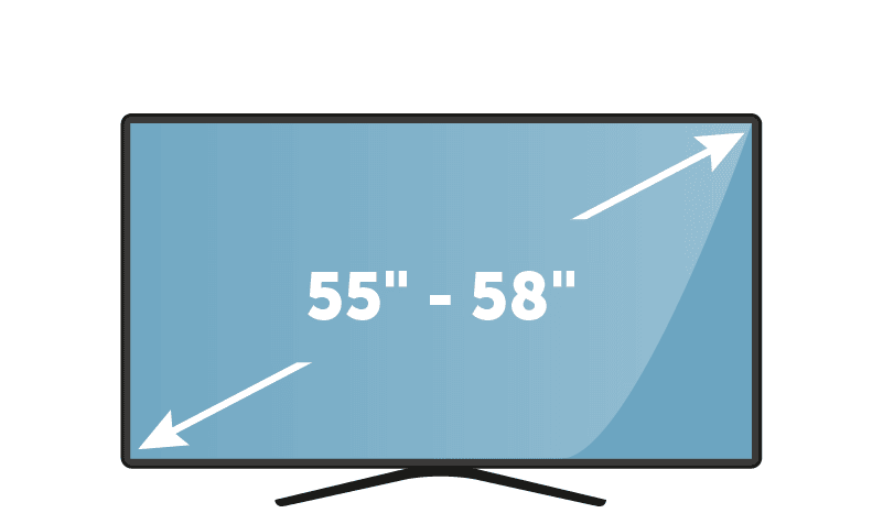 TVs 55" to 58"