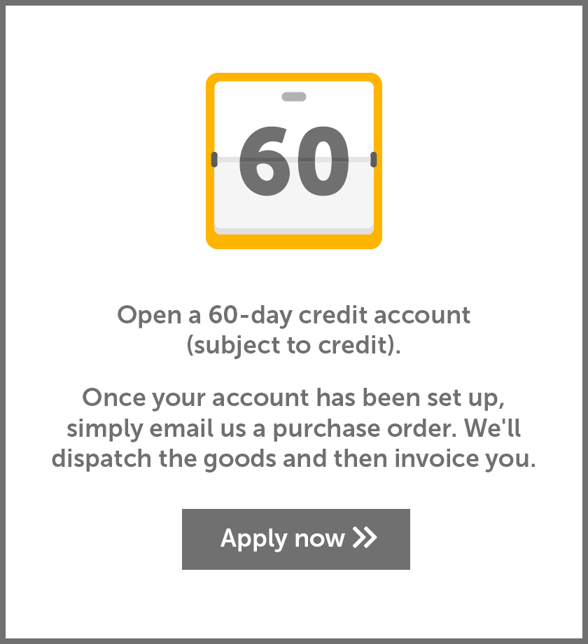 Open a 60-day credit account