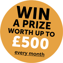 Win a prize worth up to £500