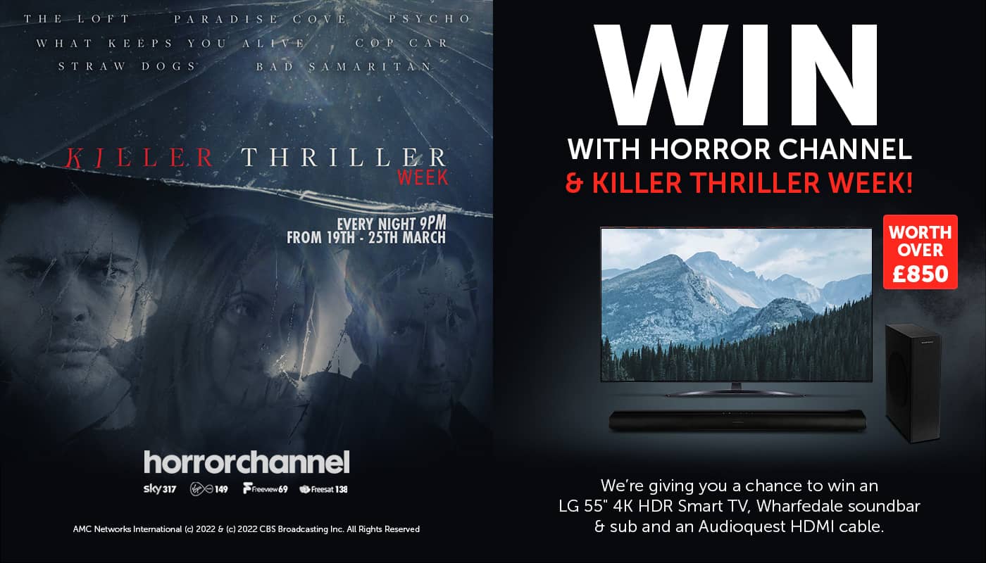 Win with Horror Channel & Killer Thriller Week!
