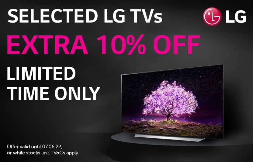 LG 10% off selected TVs 0522