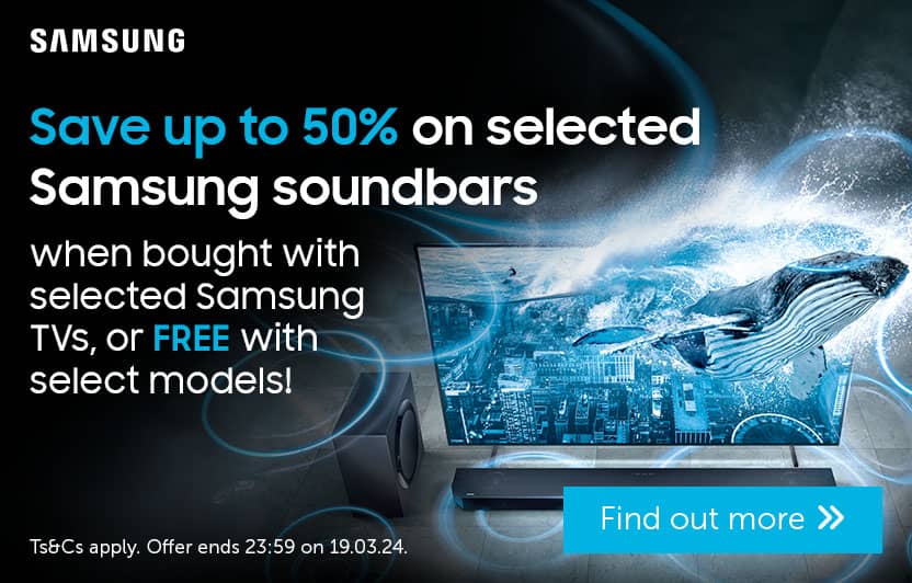 Samsung - Save 50% on selected soundbars when bought with TVs