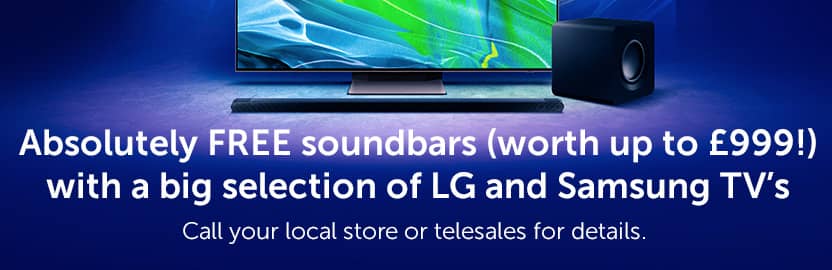 homepage-banner_Free soundbars with selected LG and Samsung TVs