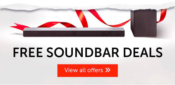 Free soundbar deals