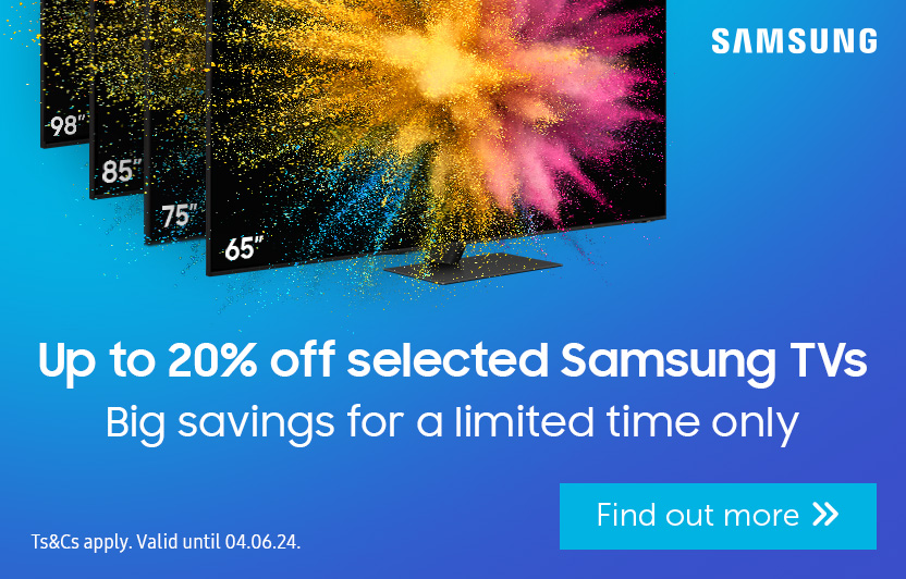 10% off Samsung TVs