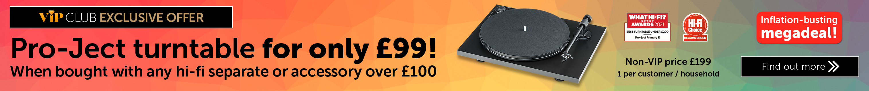 Pro-Ject turntable for only £99