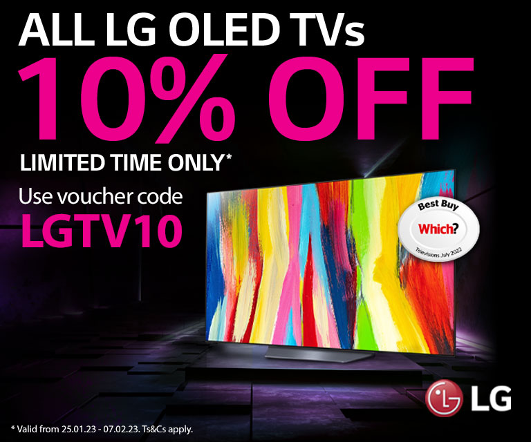 All LG OLED TVs 10% OFF