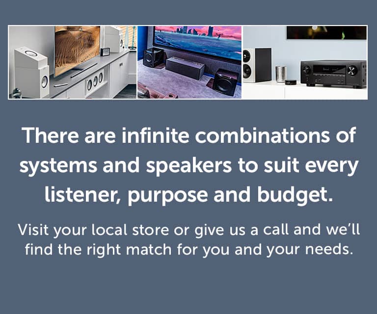 Infinite combinations of systems and speakers