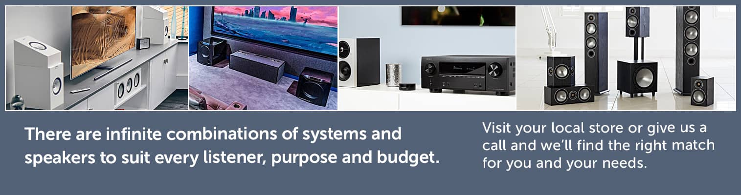 Infinite combinations of systems and speakers