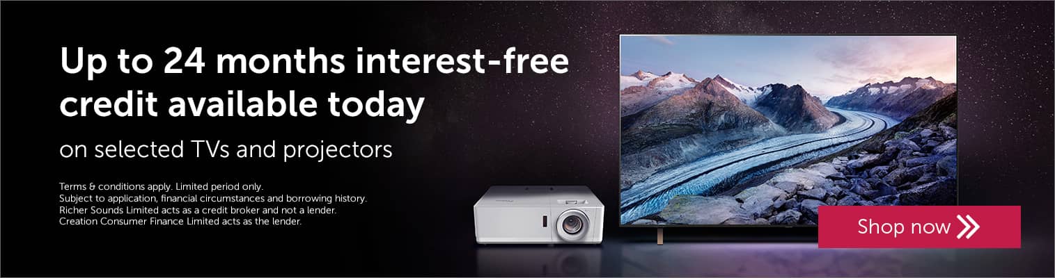 Interest-Free Credit TVs & Projectors