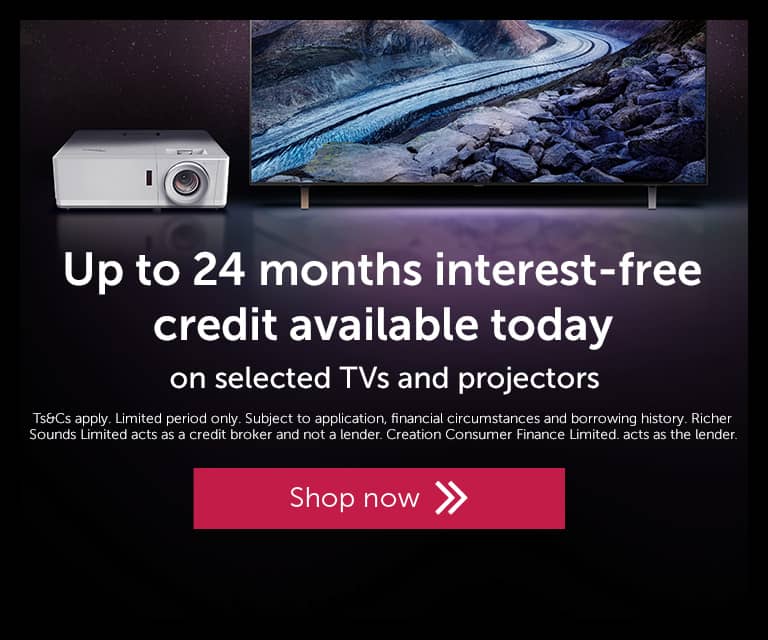 Interest-Free Credit TVs & Projectors