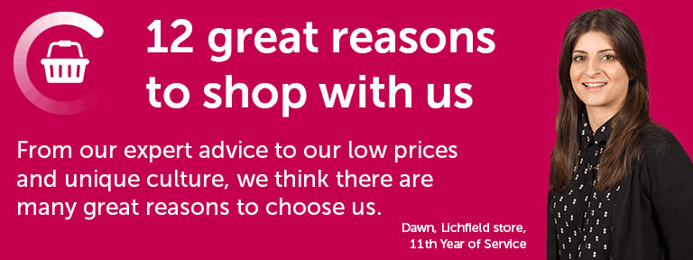 12 great reasons to shop with us
