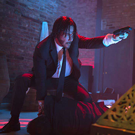 Keanu Reeves stars as the retired hitman John Wick