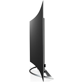 Impressively thin, the 65EC970V curved screen.
