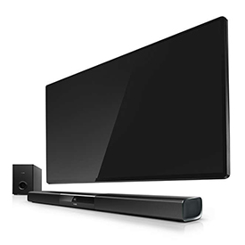 The HTL5140 packs punchy and powerful sound into its small frame.