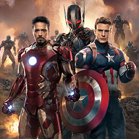 Robert Downey Jnr. returns as Iron Man for the latest battle to save the world.