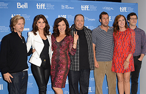 (L-R) Actors David Spade, Selena Gomez, Fran Drescher, Kevin James, Adam Sandler, Molly Shannon and Andy Samberg