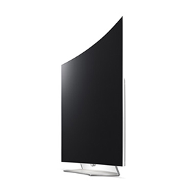 The 55EG920V features an enveloping curved design.